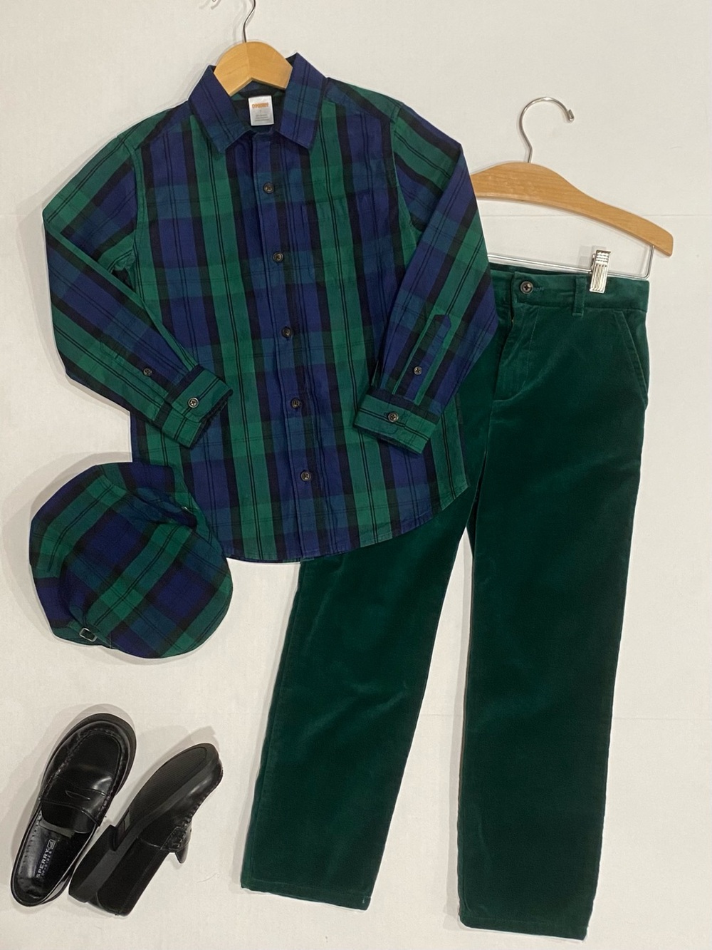 Gymboree Boys ‘Nutcracker’ Green Holiday Outfit: Shirt, Pants, and Hat Size 7